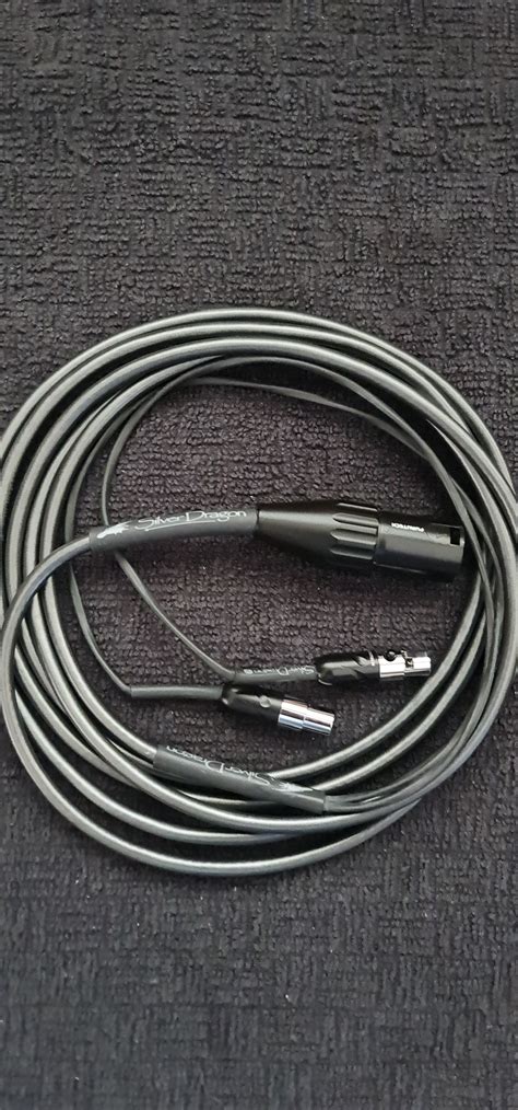 Closed Moon Audio Silver Dragon Cable For Audeze Or ZMF 4 Pin XLR