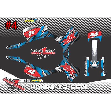 Xr650l Full Graphic Kit Bebe Motor Supply