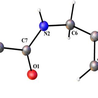 ORTEP Diagram With Thermal Ellipsoids Drawn At 50 Probability