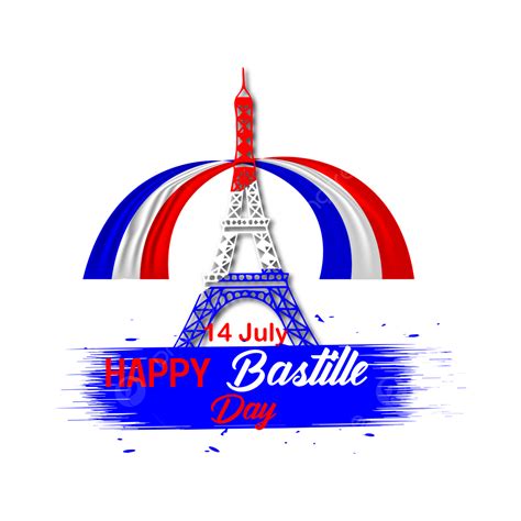 Bastille Day Vector Png Images Happy Bastille Day Eiffel Tower Paris