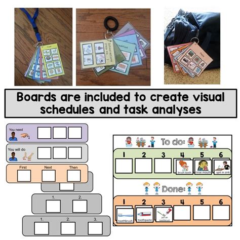 Personal Care Visual Communication Cards Schedules And Task Analysis