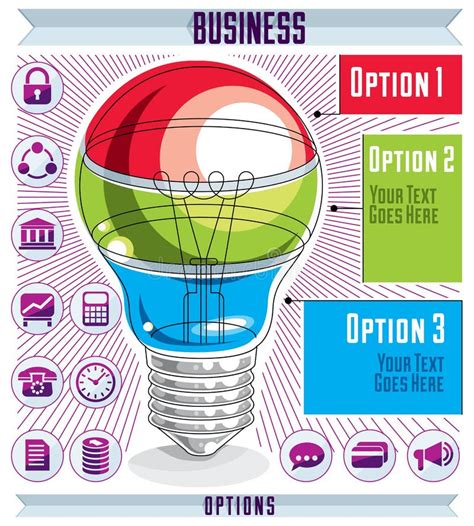 Infographics Template Human Eye Looking Eye Idea Vector Illus Stock