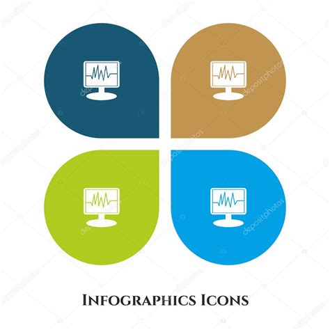 ICU Monitor Vector Icono de ilustración para todos los propósitos