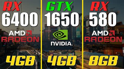 Rx 580 Vs Gtx 1650 Vs Rx 6400 Youtube