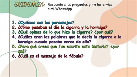 S D Leemos Un Texto La Cigarra Y La Hormiga