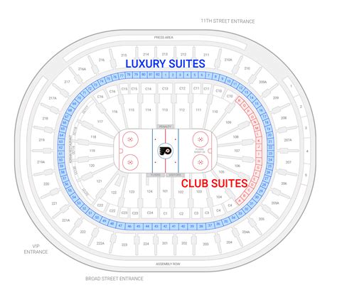 Philadelphia Flyers Suite Rentals Wells Fargo Center