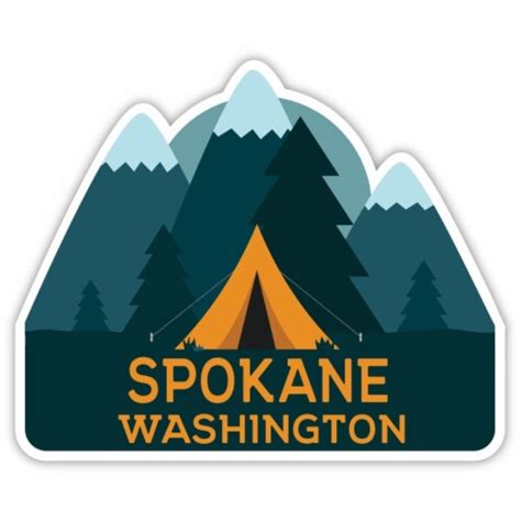 Spokane Washington Souvenir Decorative Stickers Choose Theme And Size