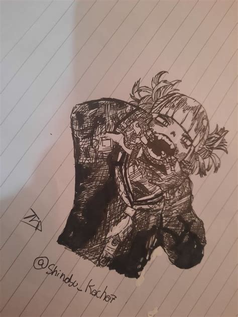 Himiko Toga Manga Panel Drawing By Me 🔪 ️ 💉