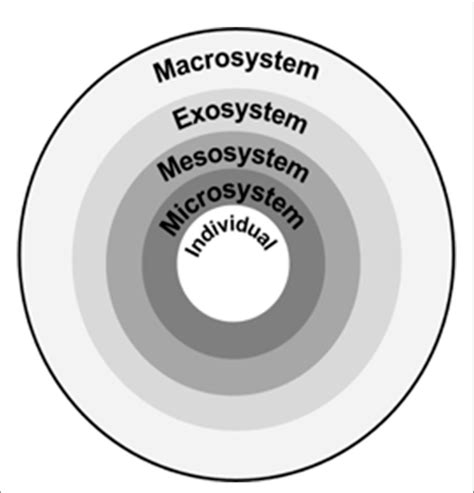 FIGURE E Adapted from Bronfenbrenner (, , ) framework. | Download ...