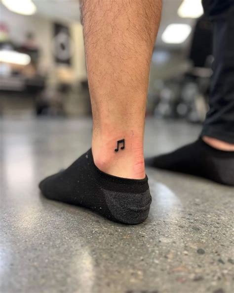 Music Notes Tattoos On Ankle