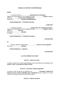 Modele Lettre Rupture Contrat D Apprentissage