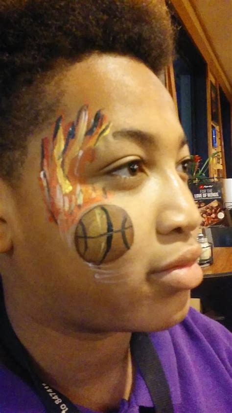 Basketball Face Paint By Funfacesballoon On Deviantart