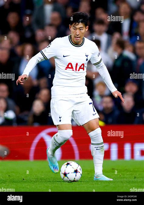 Tottenham Hotspurs Fils Heung Min Avant Banque De Photographies Et D