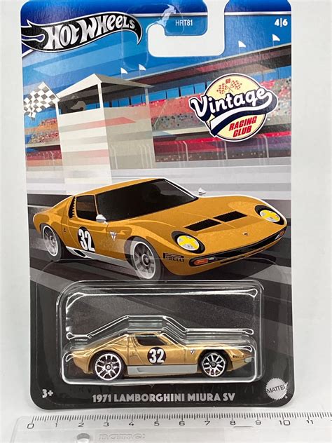 1971 Lamborghini Miura SV Vintage Racing Club Hot Wheels E15 X