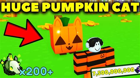 I Got Huge Pumpkin Cat Hatched K Cursed Eggs Pet Simulator X