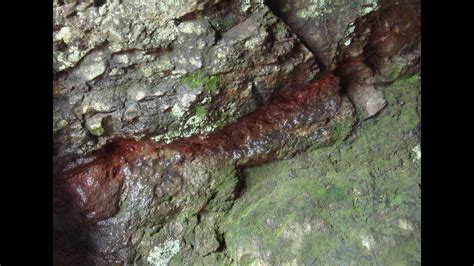 Gold Bearing Vein In An Old Mine Youtube