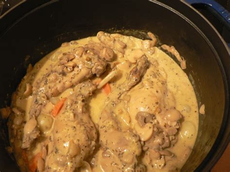 Recette Lapin La Moutarde Et Aux Champignons Sur Recette Blog De