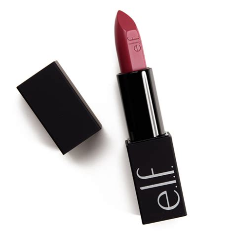 Elf Shameless O Face Satin Lipstick Review Swatches