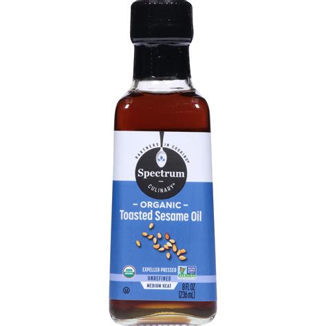 Spectrum Naturals Organic Toasted Sesame Oil 8 Fl Oz Walmart