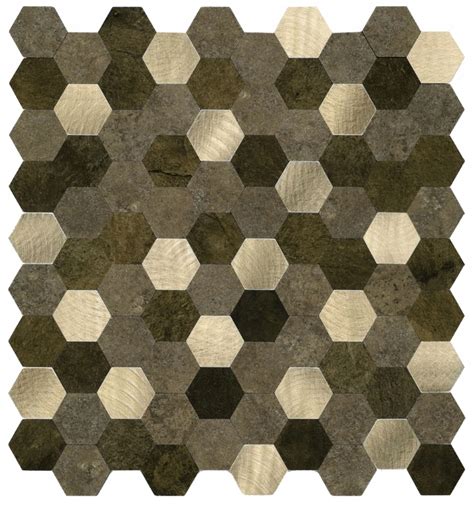 Panel ścienny samoprzylepny dekoracyjny PCV Gold Hexagon Fllow