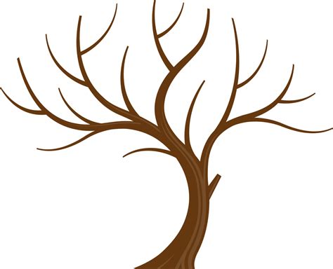 Clipart Tree With Branches And Leaves