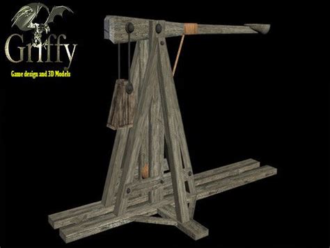 Trebuchet 3d Model 10 Unitypackage Free3d