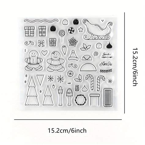 Gingerbread House Stamp And Cutting Dies Set For Diy Scrapbooking Decoration Paper Craft Album