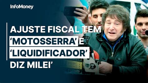 Milei Diz Que Ajuste Fiscal Na Argentina Tem Motosserra E