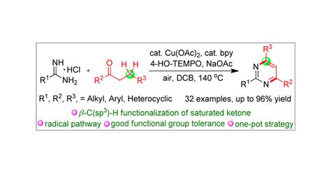 Cu Catalyzed 3 3 Annulation For The Synthesis Of Pyrimidines Via β