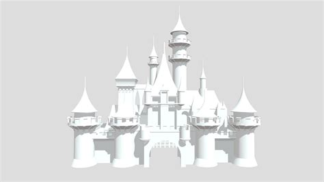 Pixar's Disney Castle - Download Free 3D model by Not_Lacika ...