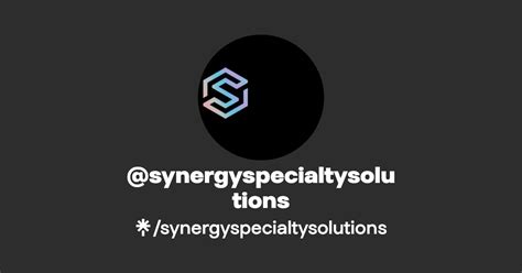 Synergyspecialtysolutions Instagram Linktree