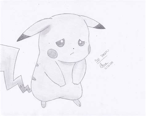 Sad Pikachu By Pikachuthunderbolt4 On Deviantart