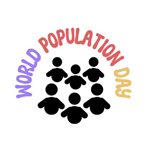 World Population Day Text World Population Day Calligraphy Population Day Lettering