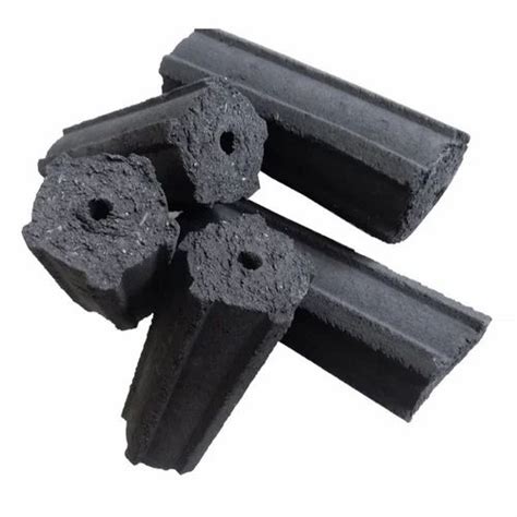 Black Hexagonal Coconut Shell Charcoal Briquettes For Boiler Grade A