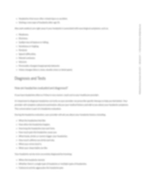 Solution Headache What It Is Types Causes Symptoms Treatment Studypool
