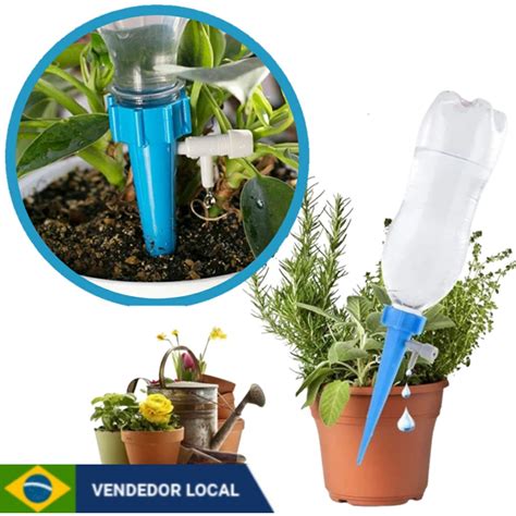 Irrigador gotejador de plantas automático acoplável garrafa pet