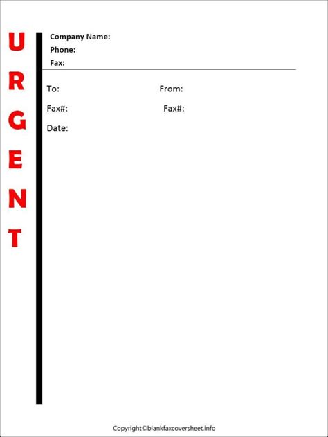 Urgent Fax Cover Sheet Templates Cover Sheet Template Fax Company