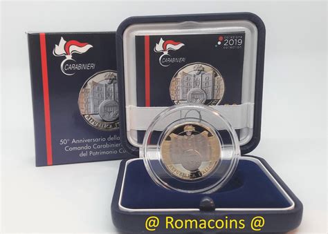 Euro Italy Bimetallic Carabinieri Proof Romacoins