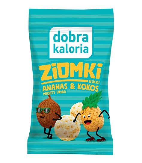 DOBRA KALORIA Kulki Ziomki Ananas Kokos 0 CUKRU 13596237632 Allegro Pl