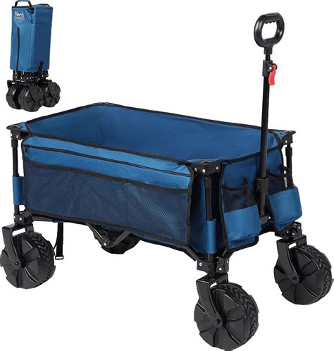 Timber Ridge Collapsible Folding Wagon Festival Trolley On Wheels With