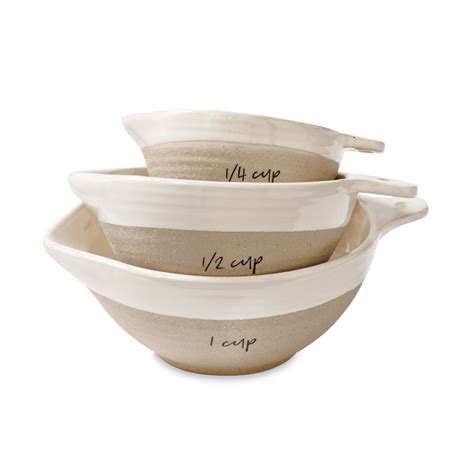 Stoneware Measuring Cups Nest And Nook Housewares