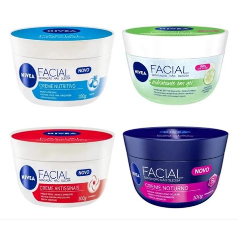 Nivea Creme Facial Noturno Ou Antissinais 5 Em 1 100gr Escorrega O