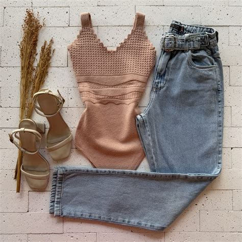 Body Modal Busto Detalhado Furinhos Nude Dondoca Moda Feminina