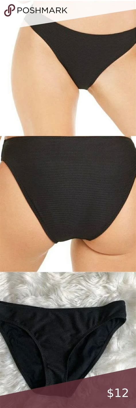 Hula Honey Rhythm Rib Solid Hipster Bikini Bottoms Juniors Size XL