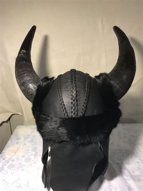 Handmade Buffalo Horned Helmet Etsy