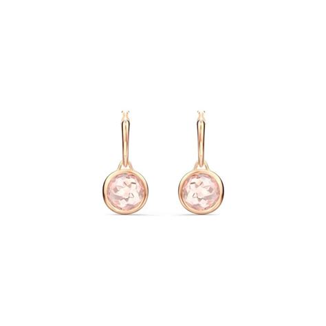 Swarovski Tahlia Mini Kreolen Rosa Ros Vergoldet