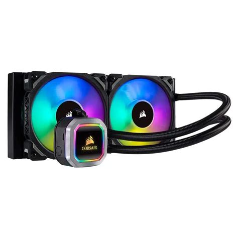 CORSAIR H100i 240mm Dual RGB PLATINUM AIO Liquid CPU Cooler | Bermor ...