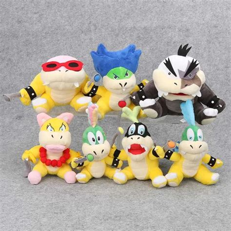 Pcs Lot Super Mario Koopalings Plush Toys Wendy Larry Iggy Ludwig Roy