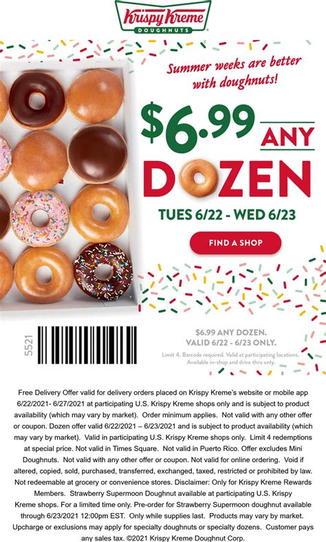 $7 dozen doughnuts at Krispy Kreme #krispykreme | The Coupons App®