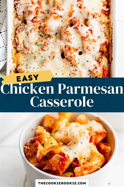 Chicken Parmesan Casserole Recipe The Cookie Rookie